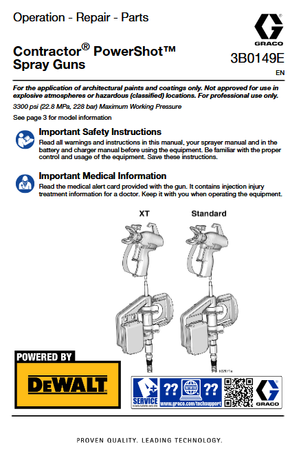 GRACO ULTRA 470 STAND WITH POWERSHOT